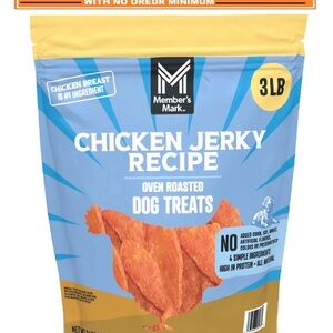Members Mark Chicken Jerky Recipe Dog/Cat Treats All Natural Protein Grain Free!